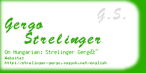 gergo strelinger business card
